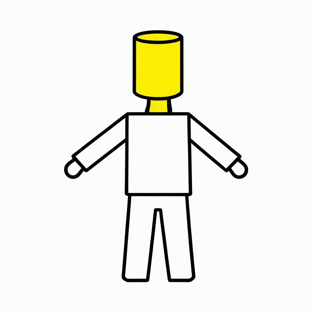 Desenho de Noob Classico para colorir e imprimir grátis em folha A4
