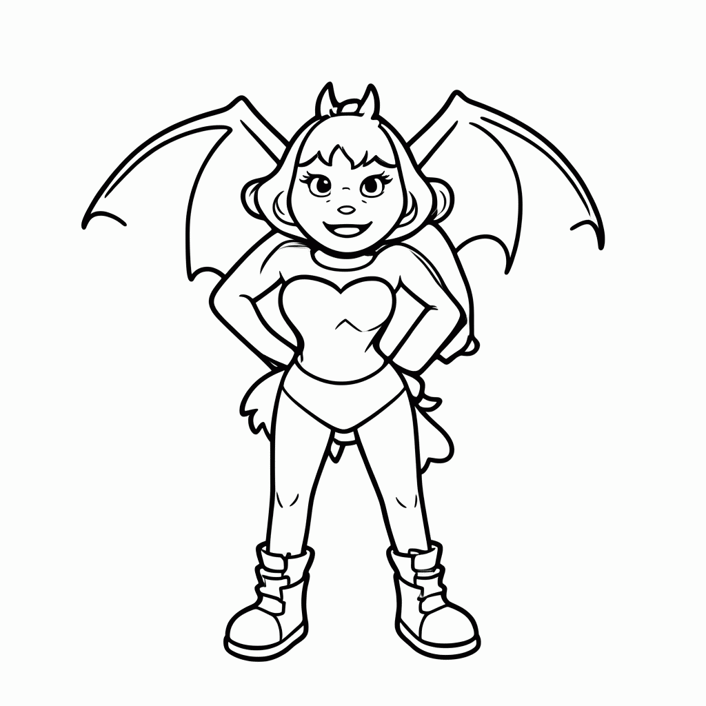 Desenho de Rouge The Bat para colorir e imprimir grátis em folha A4