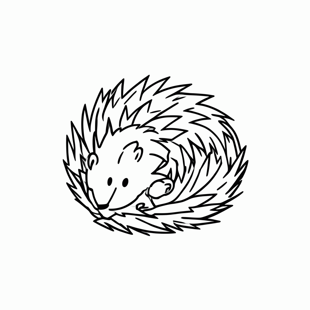Desenho de Sonic Spin Attack para colorir e imprimir grátis em folha A4
