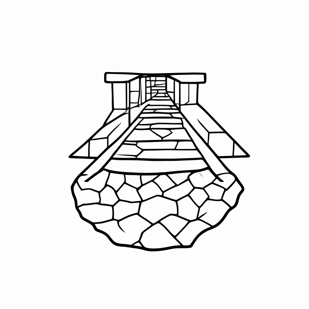 Desenho de Ponte De Vidro para colorir e imprimir grátis em folha A4