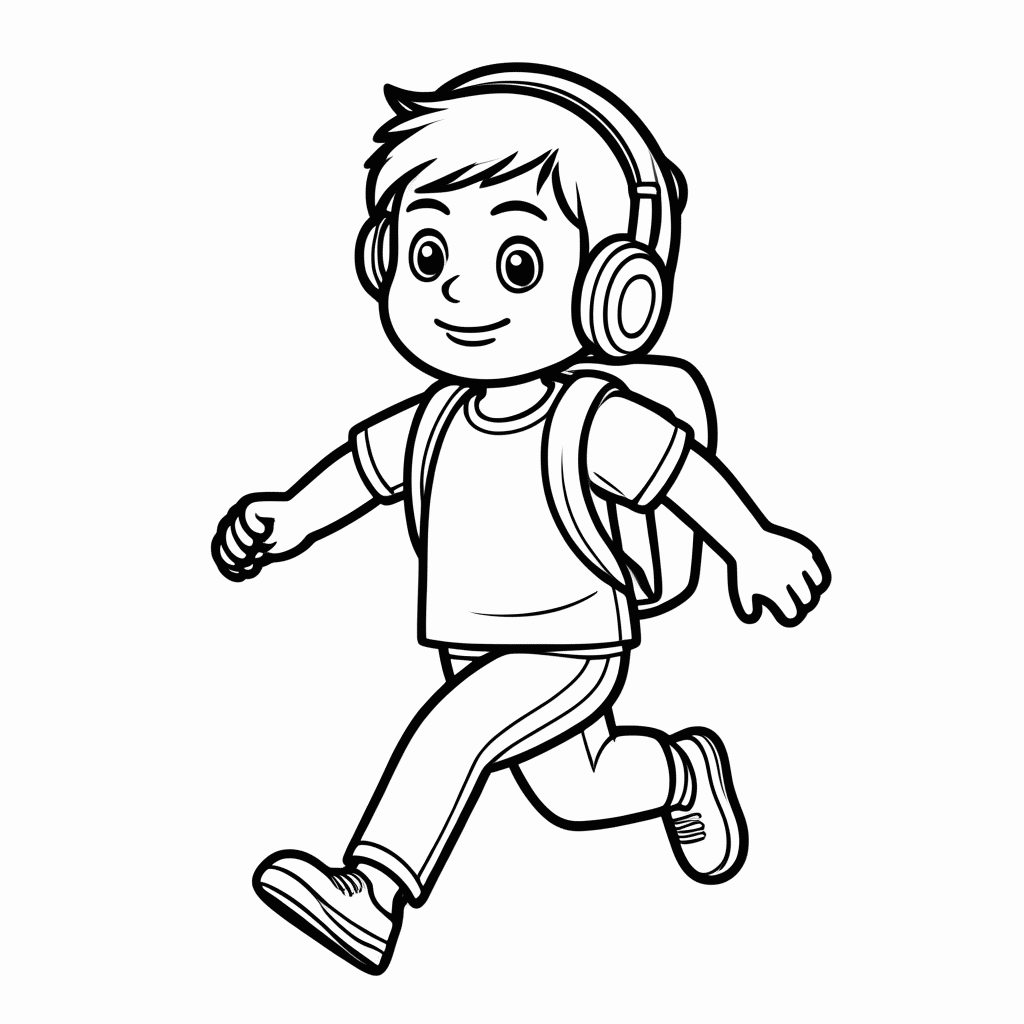 Desenho de Jake Corredor para colorir e imprimir grátis em folha A4