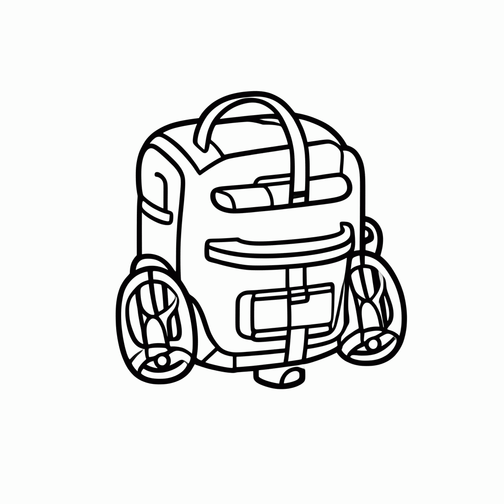 Desenho de Monomotor Jetpack para colorir e imprimir grátis em folha A4