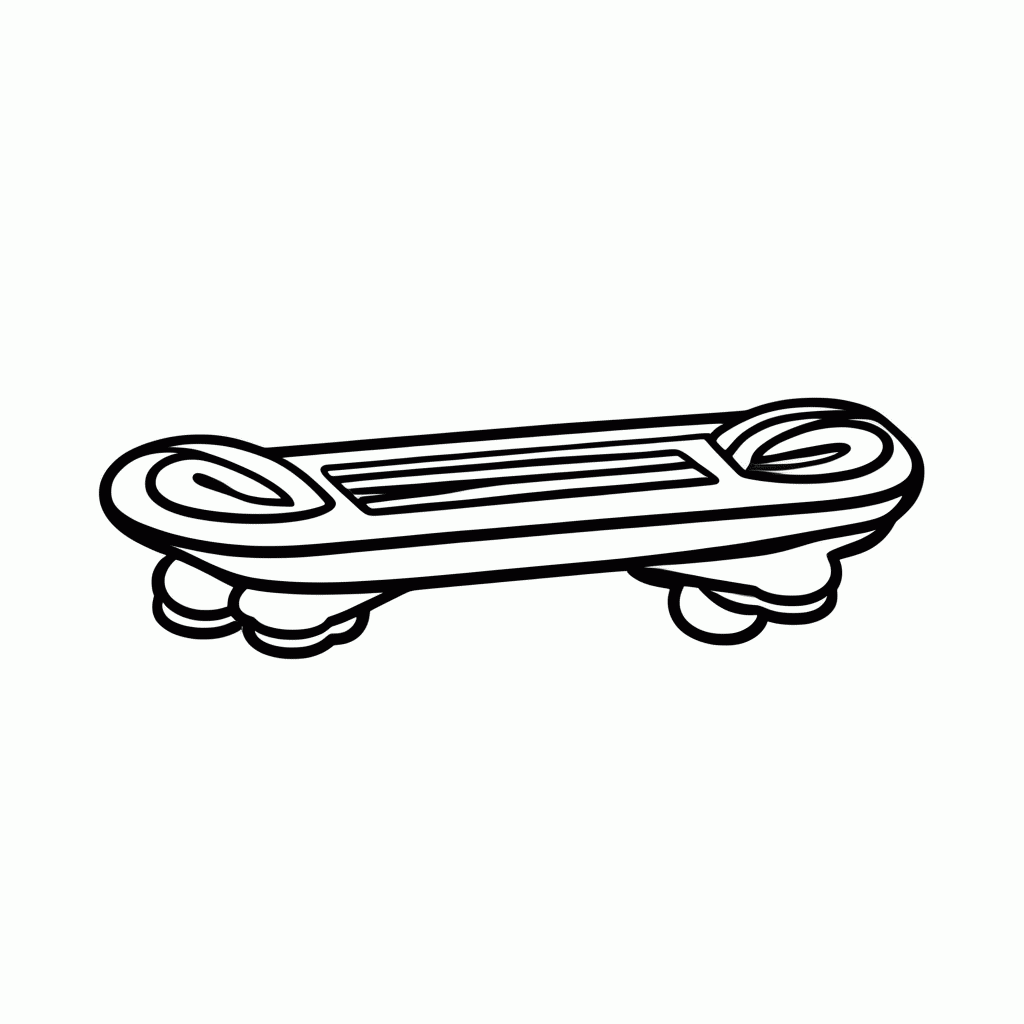 Desenho de Prancha Hoverboard para colorir e imprimir grátis em folha A4