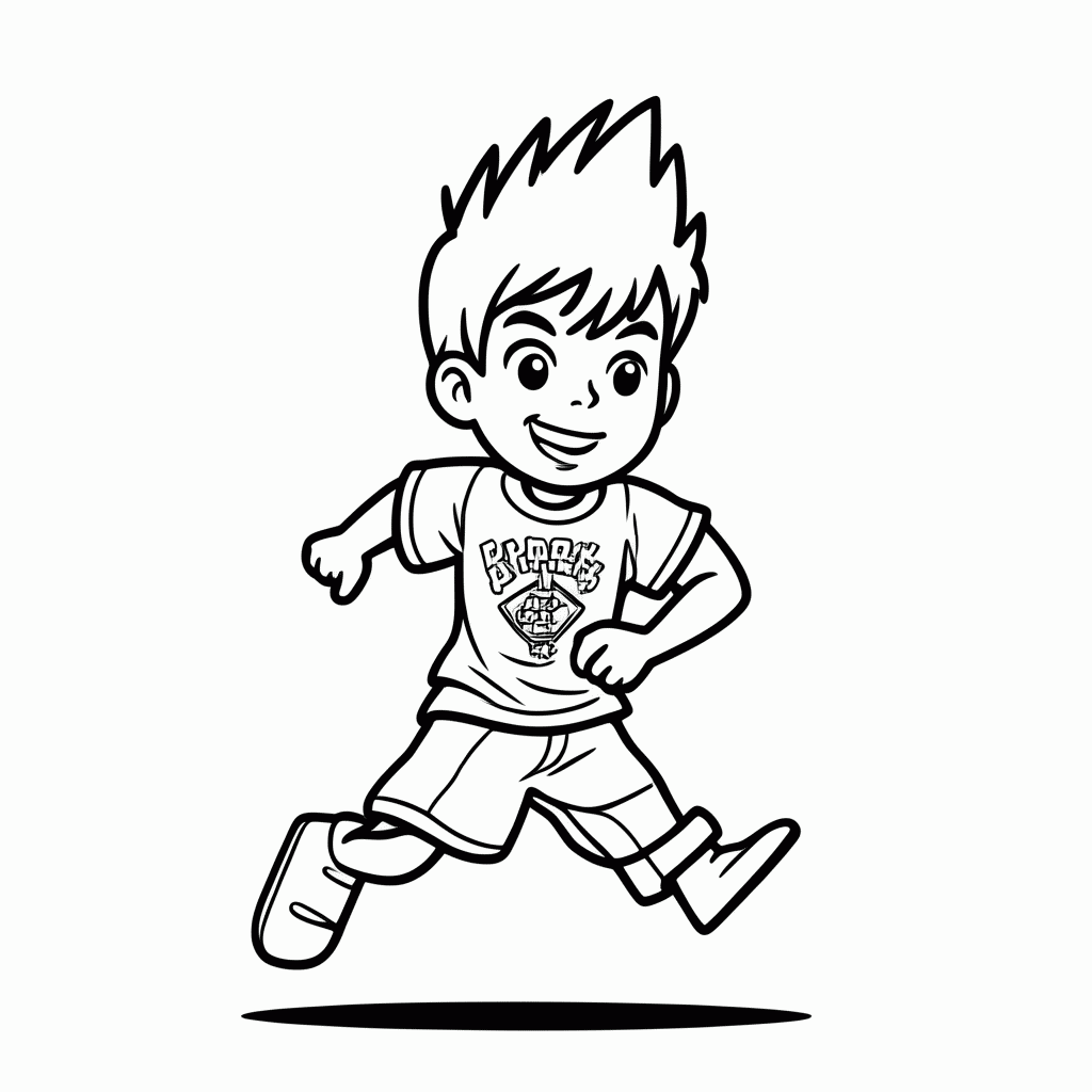 Desenho de Spike Rocker para colorir e imprimir grátis em folha A4