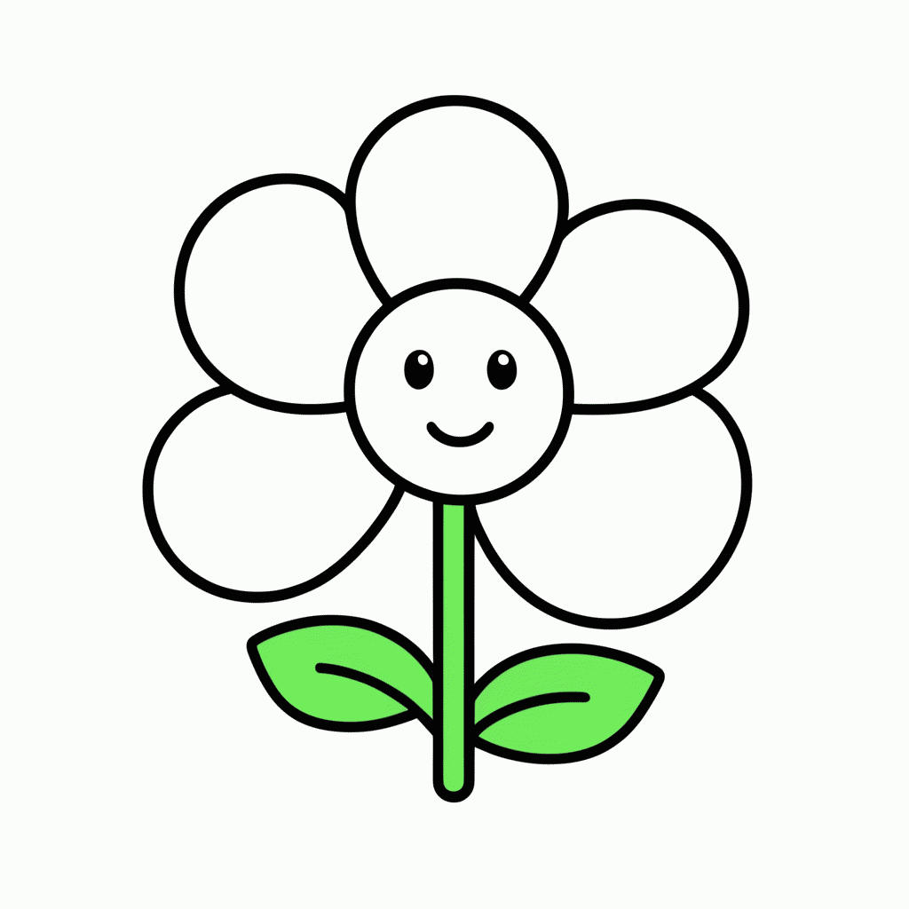Desenho de Flor Fogo para colorir e imprimir grátis em folha A4