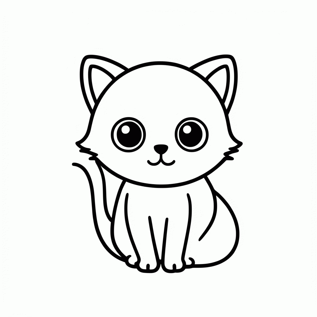 Desenho de Talking Ginger Gatinho para colorir e imprimir grátis em folha A4