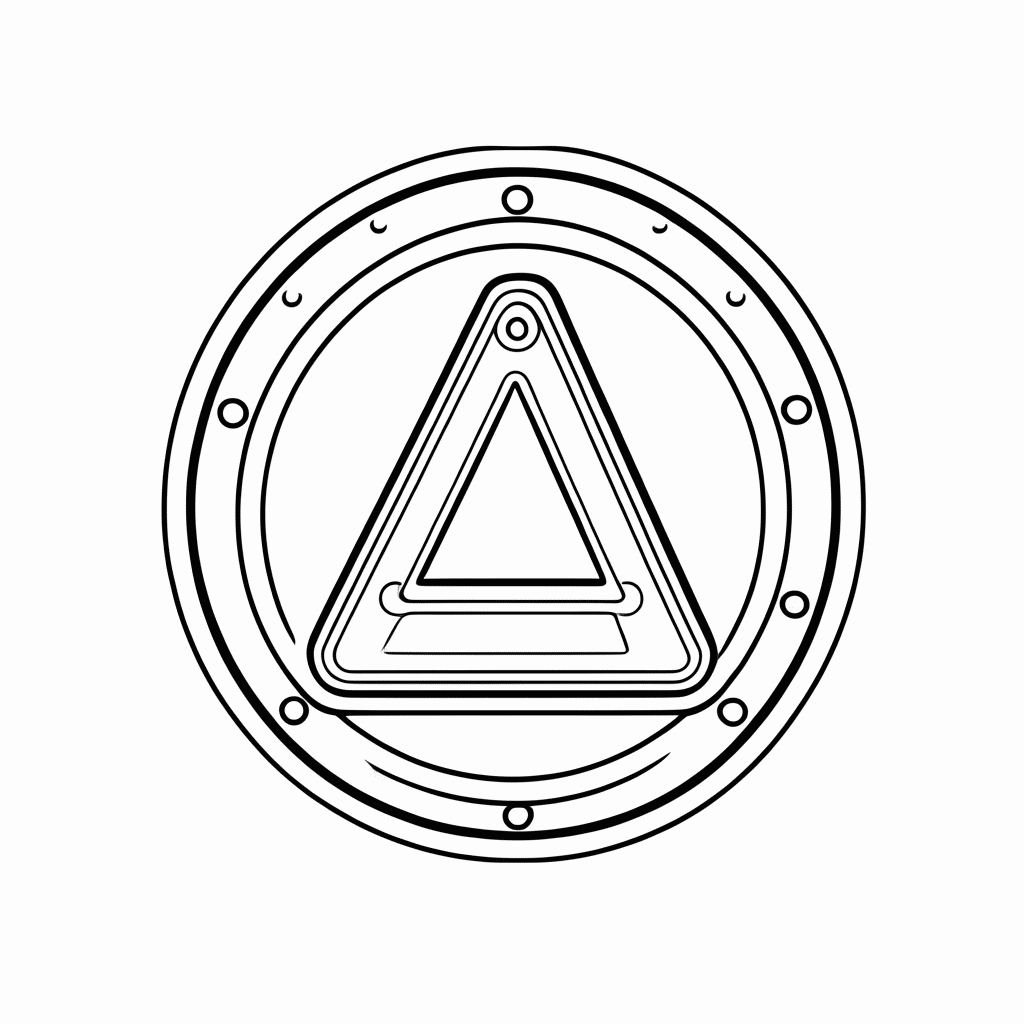 Desenho de Hylian Shield para colorir e imprimir grátis em folha A4