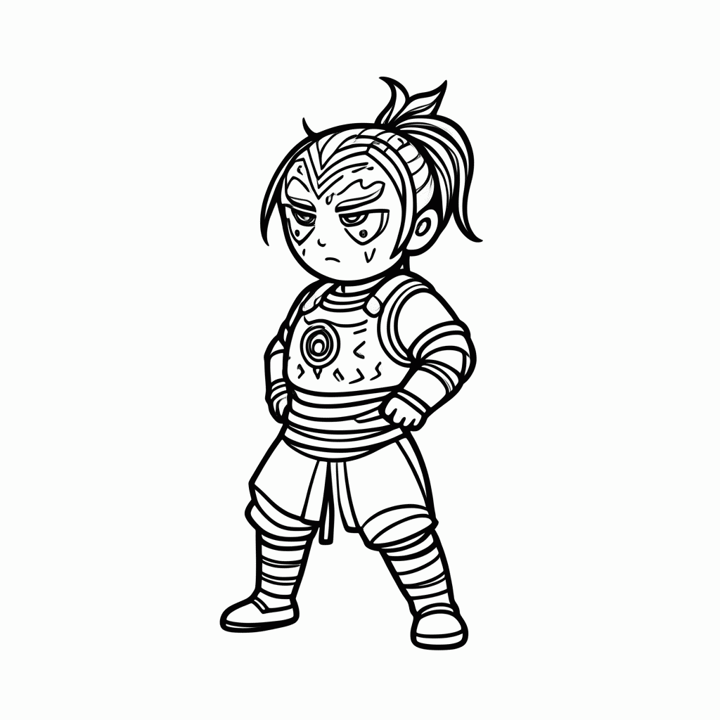 Desenho de Impa Guardia para colorir e imprimir grátis em folha A4
