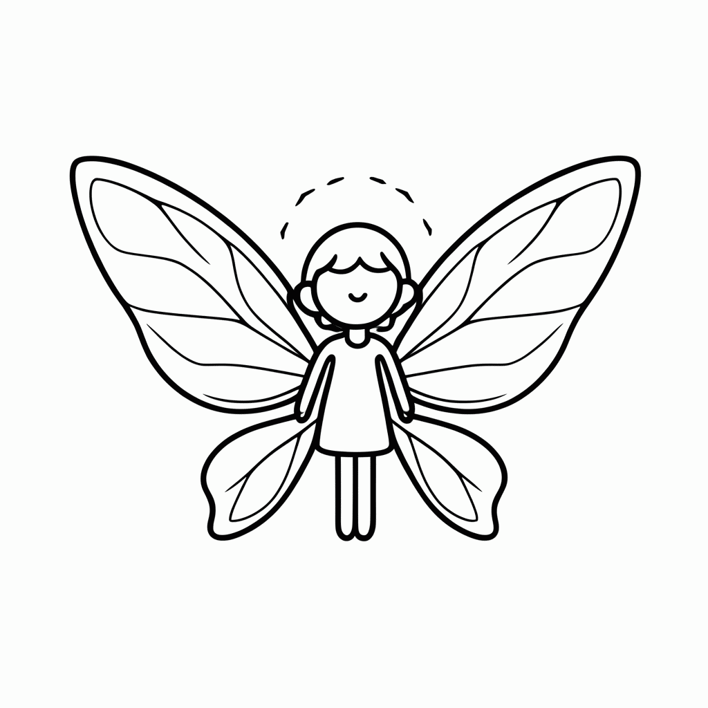 Desenho de Navi Fada para colorir e imprimir grátis em folha A4