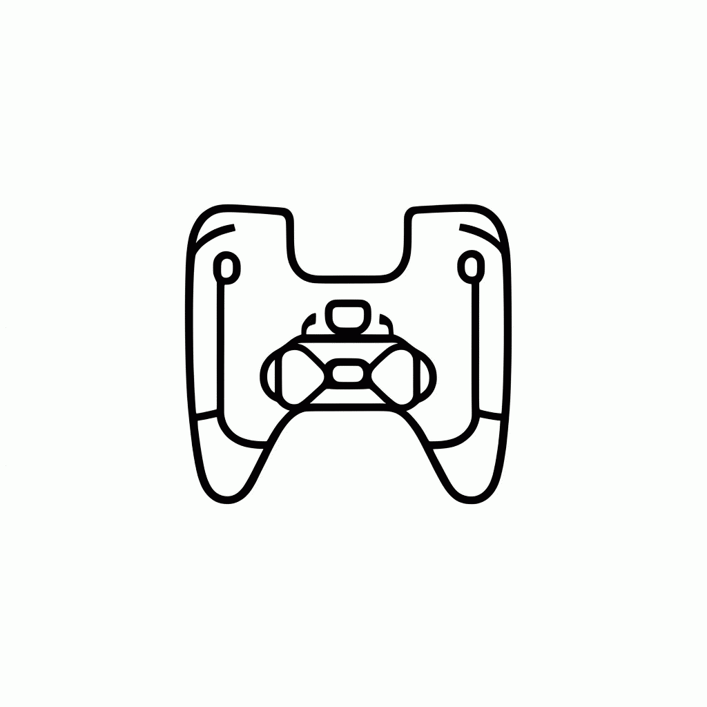 Desenho de Controle de PlayStation para colorir e imprimir grátis em folha A4