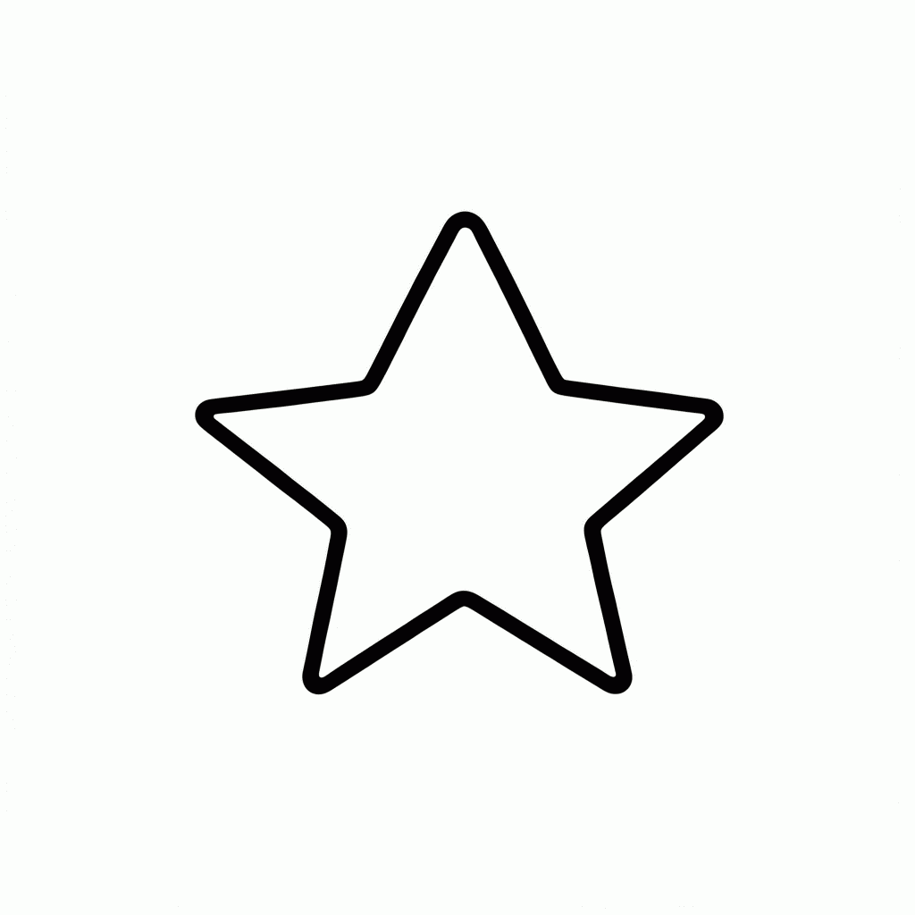Desenho de Estrela da Invencibilidade para colorir e imprimir grátis em folha A4