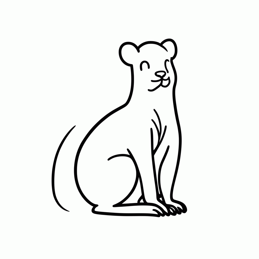 Desenho de Marsupial Laranja Saltitão para colorir e imprimir grátis em folha A4