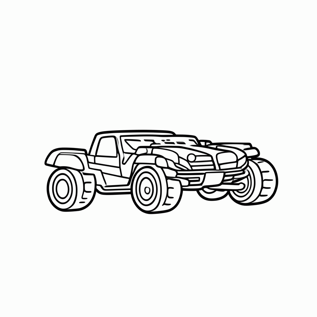 Desenho de Volante de Corrida para colorir e imprimir grátis em folha A4