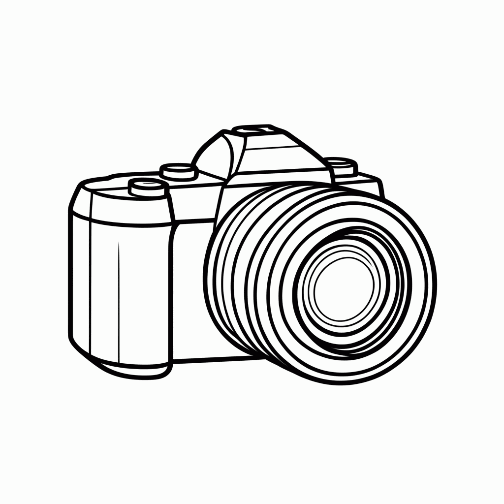 Desenho de Camera Fan para colorir e imprimir grátis em folha A4
