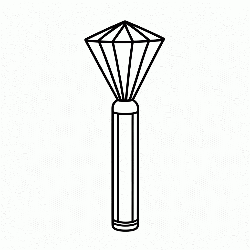 Desenho de Lightstick Aespa para colorir e imprimir grátis em folha A4