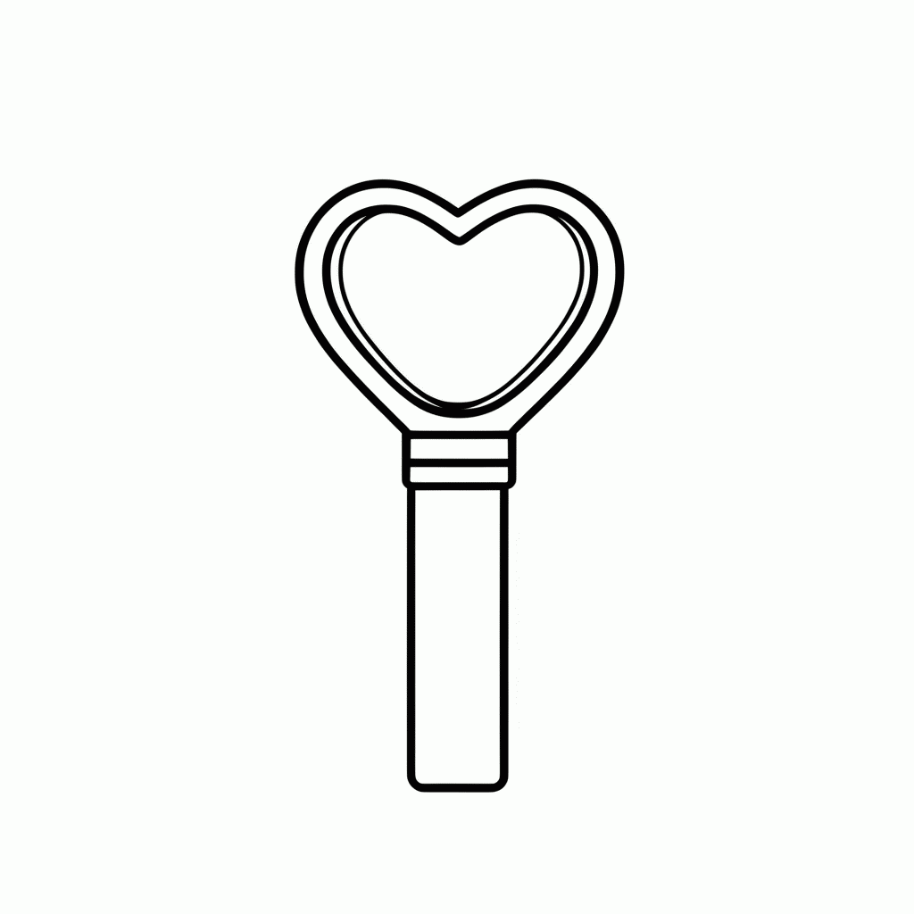 Desenho de Lightstick Blackpink para colorir e imprimir grátis em folha A4