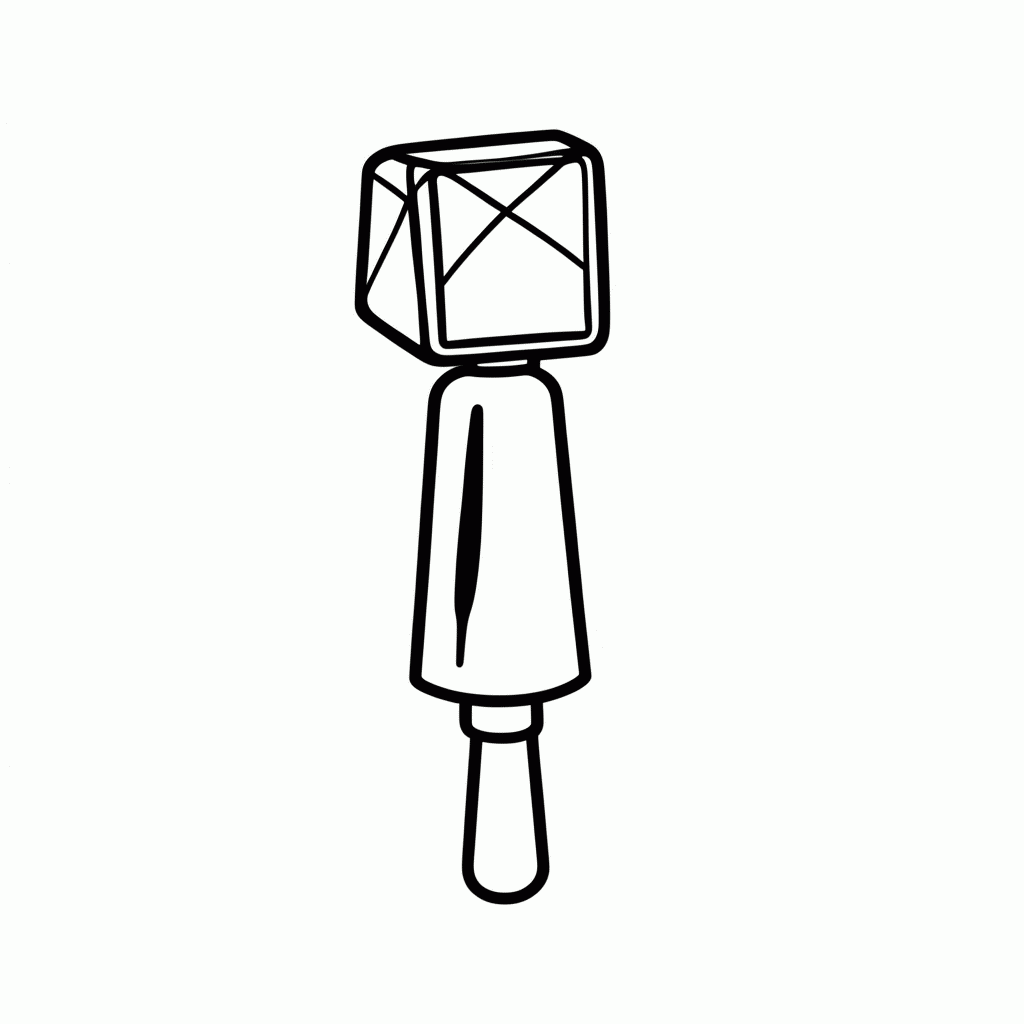 Desenho de Lightstick Ive para colorir e imprimir grátis em folha A4