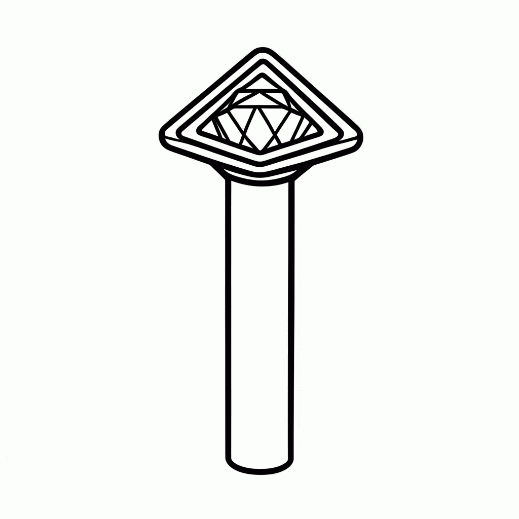 Desenho de Lightstick Seventeen para colorir e imprimir grátis em folha A4