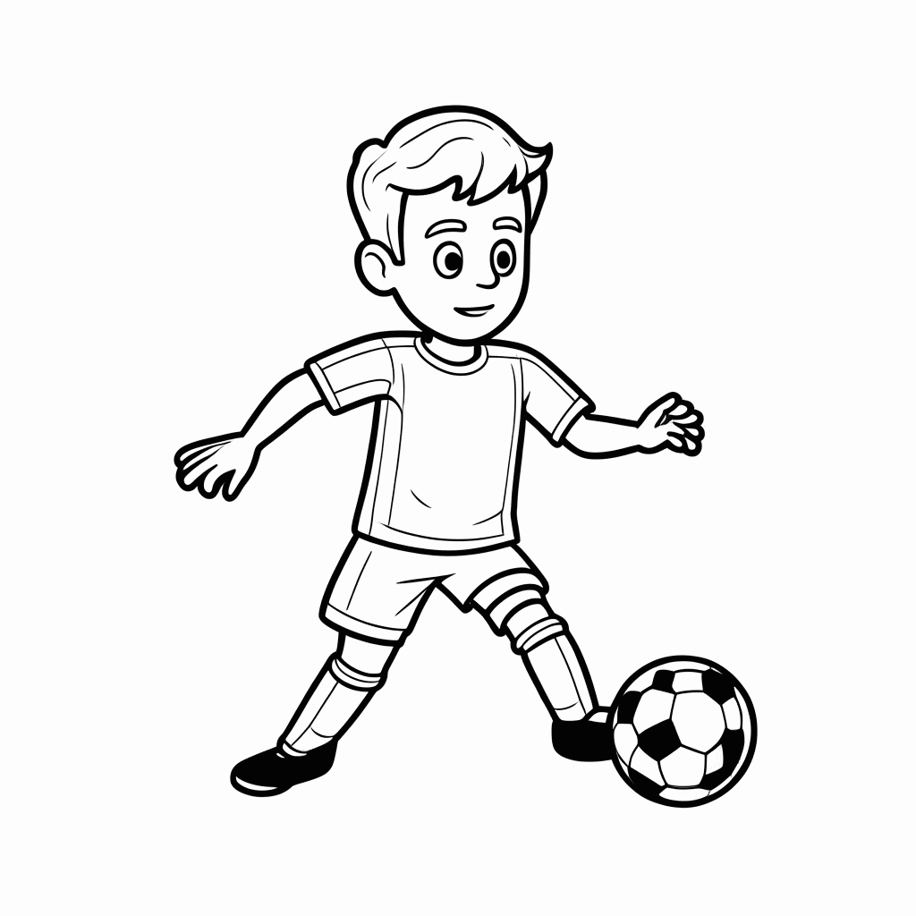 Desenho de Roberto Baggio (Itália) para colorir e imprimir grátis em folha A4