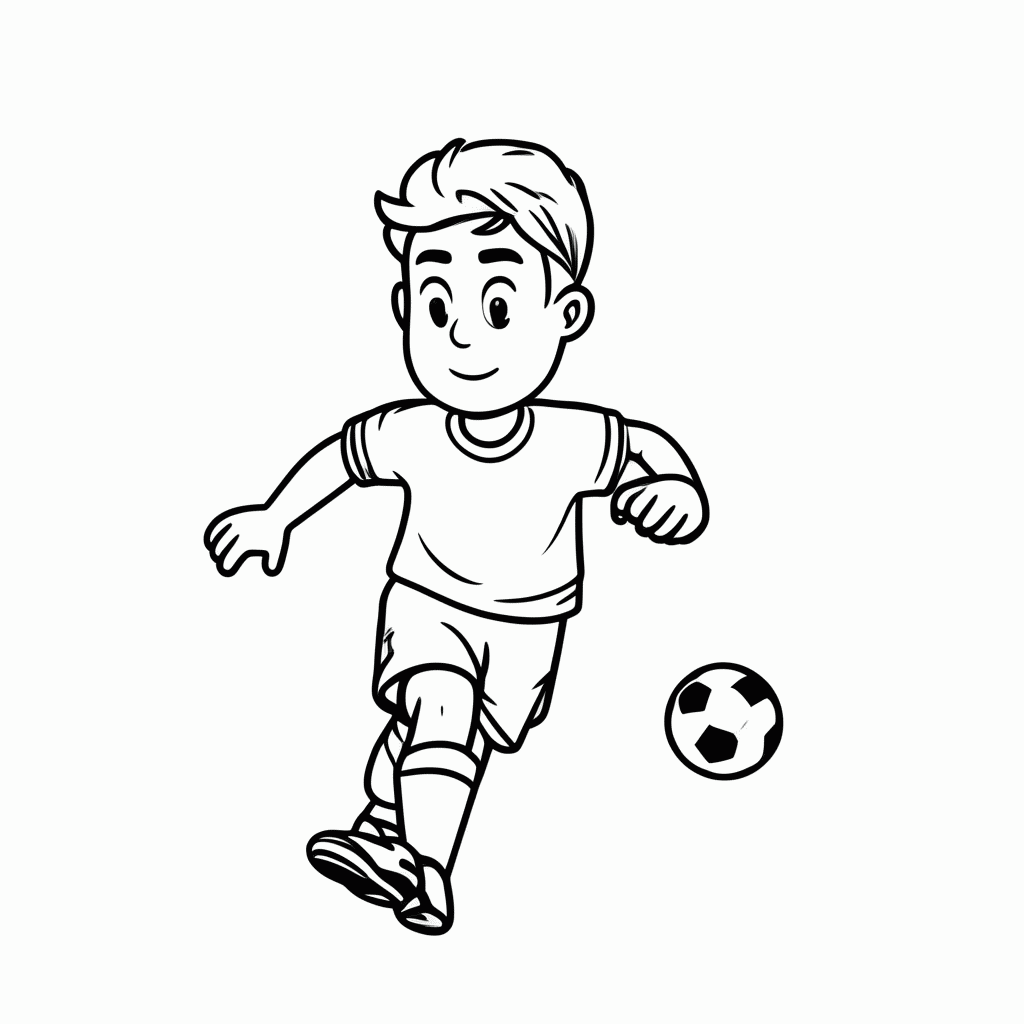 Desenho de Franz Beckenbauer (Alemanha) para colorir e imprimir grátis em folha A4