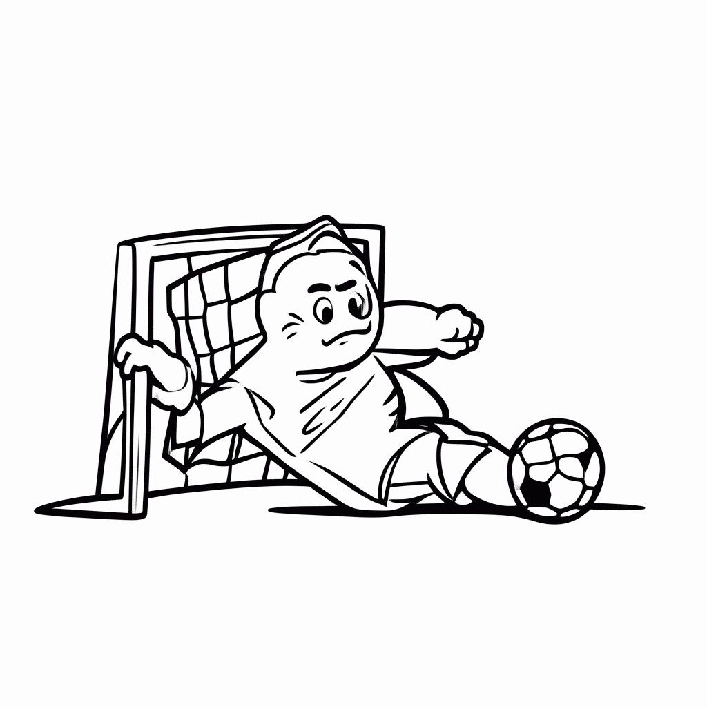 Desenho de Gianluigi Buffon (Itália) para colorir e imprimir grátis em folha A4