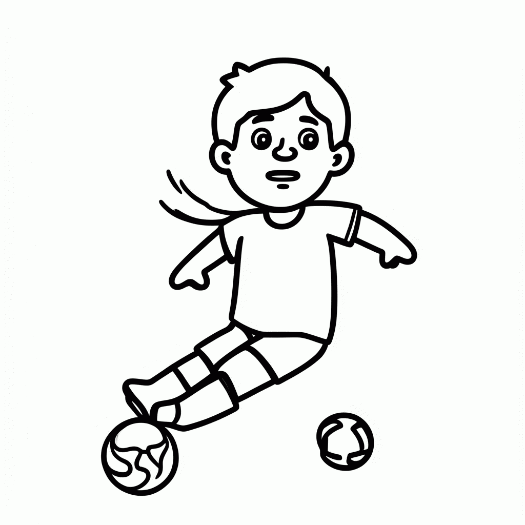 Desenho de Johan Cruyff (Holanda) para colorir e imprimir grátis em folha A4