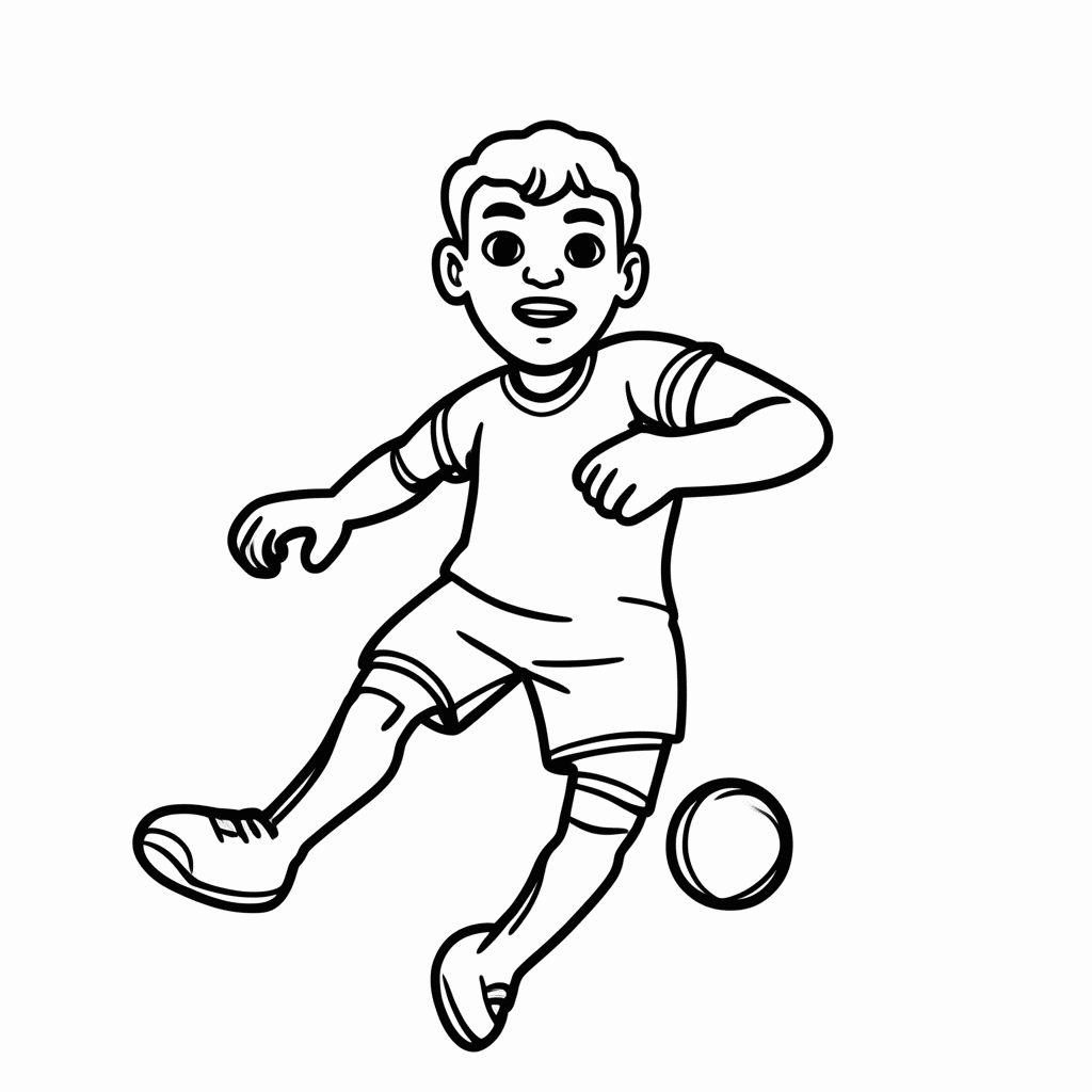 Desenho de Roberto Carlos (Brasil) para colorir e imprimir grátis em folha A4