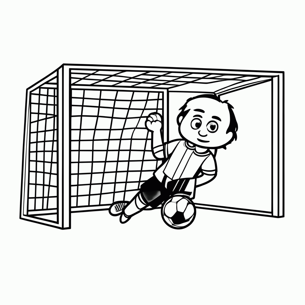 Desenho de Romário (Brasil) para colorir e imprimir grátis em folha A4