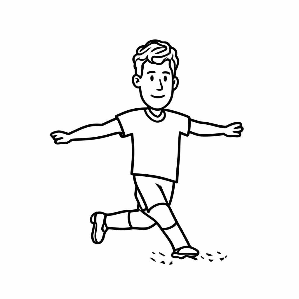 Desenho de Zinedine Zidane (França) para colorir e imprimir grátis em folha A4