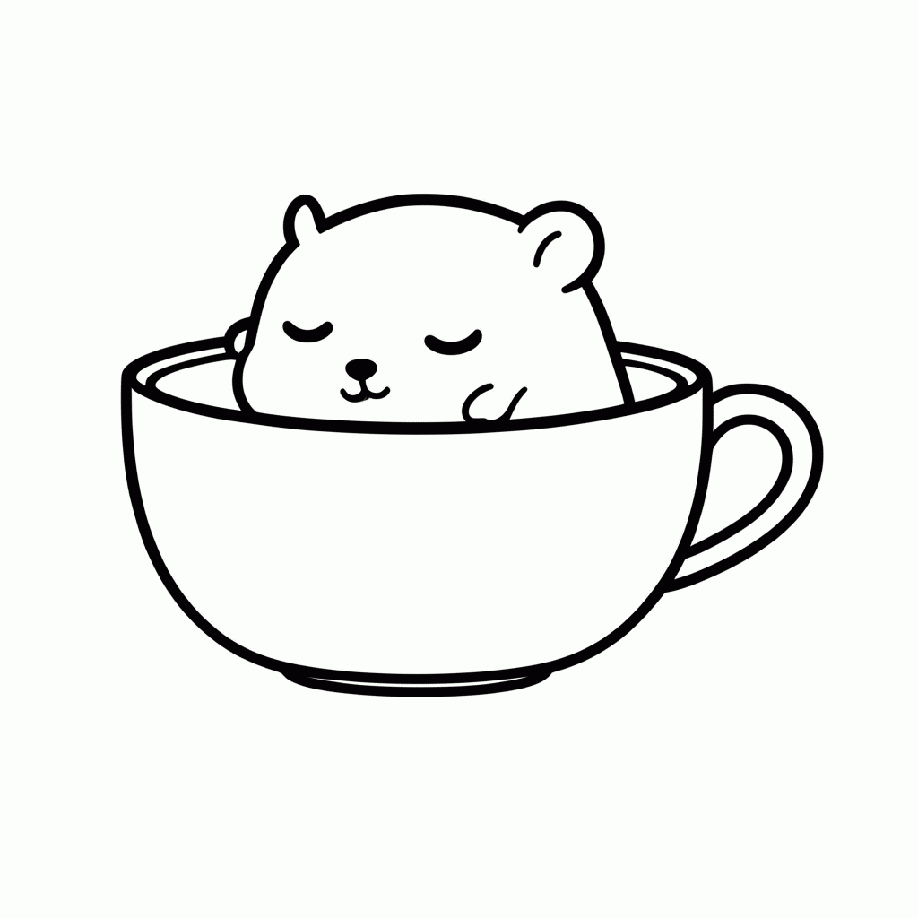 Desenho de Dormo Rato para colorir e imprimir grátis em folha A4