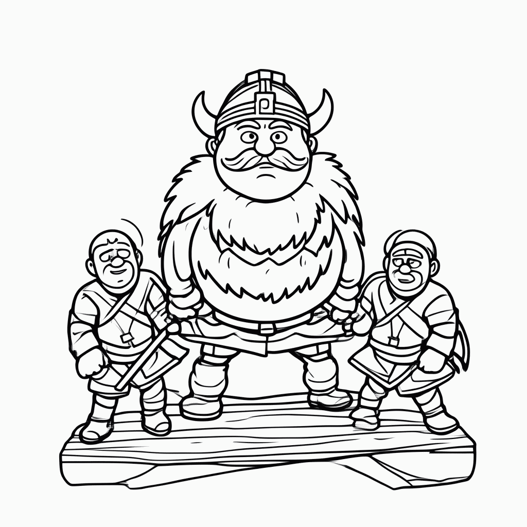 Desenho de Vitalstatistix Chefe para colorir e imprimir grátis em folha A4