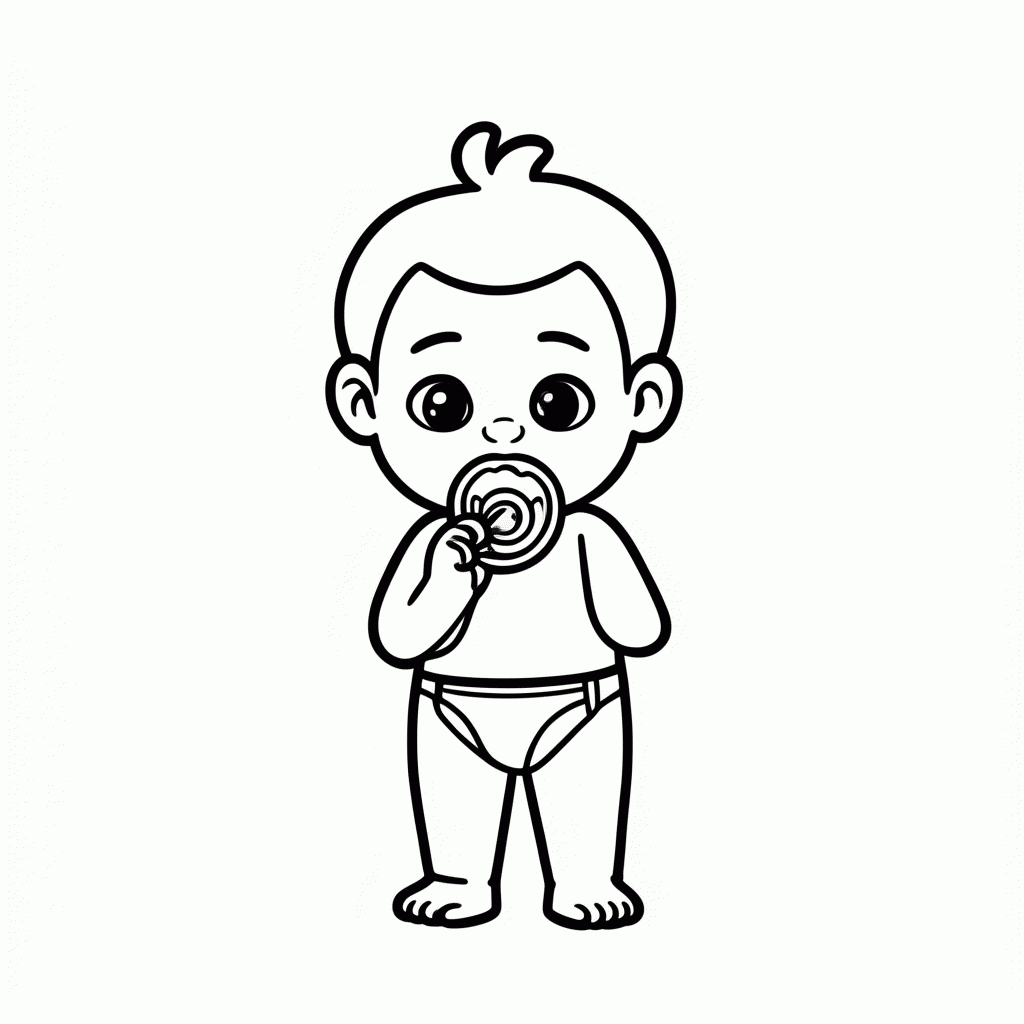 Desenho de Manny Irmaozinho para colorir e imprimir grátis em folha A4