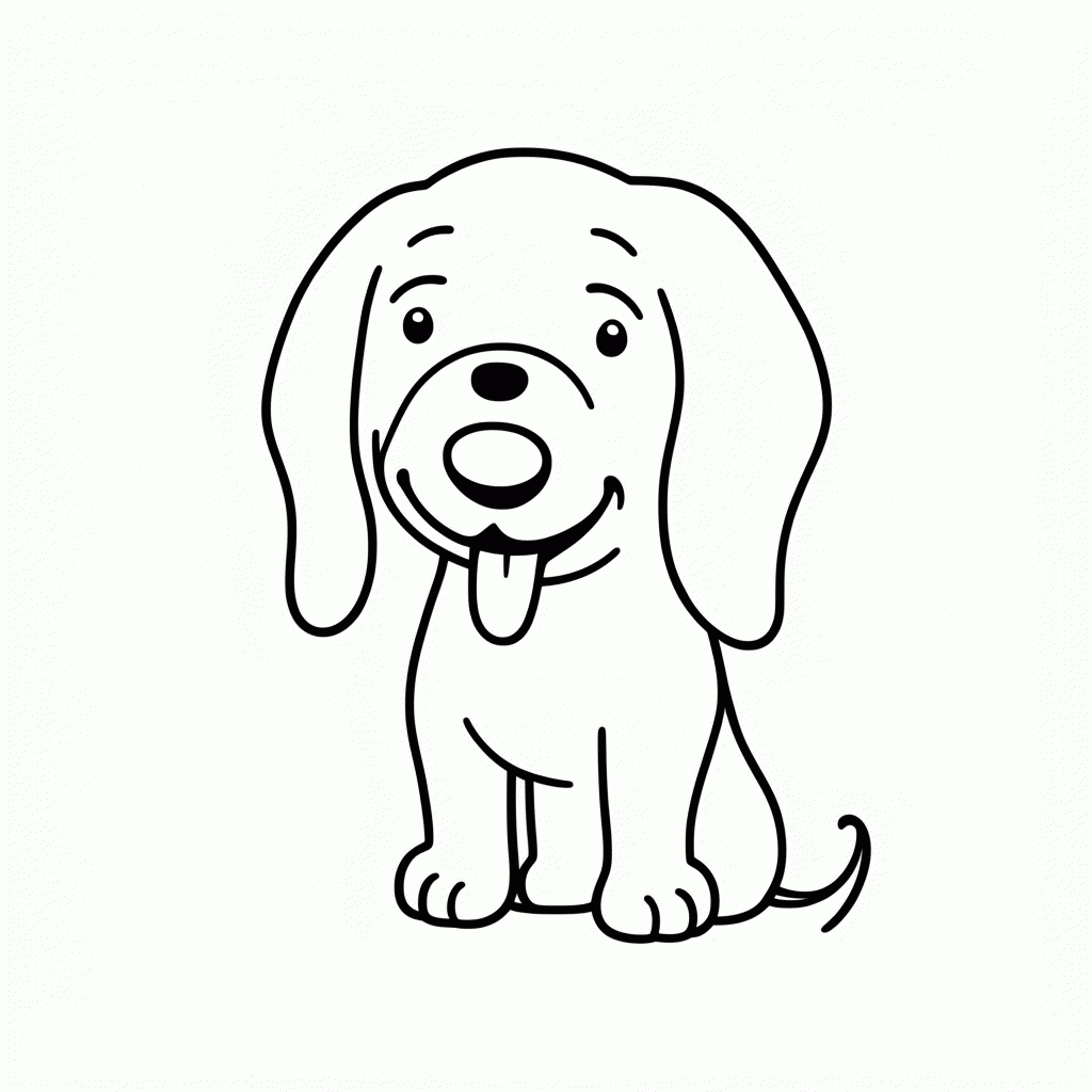 Desenho de Odie Cao Bobao para colorir e imprimir grátis em folha A4