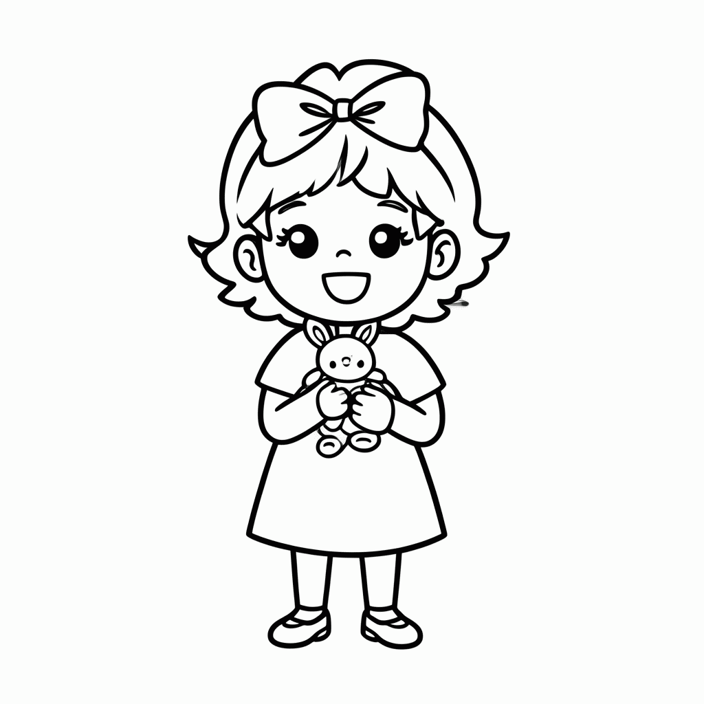 Desenho de Monica Com Sansao para colorir e imprimir grátis em folha A4