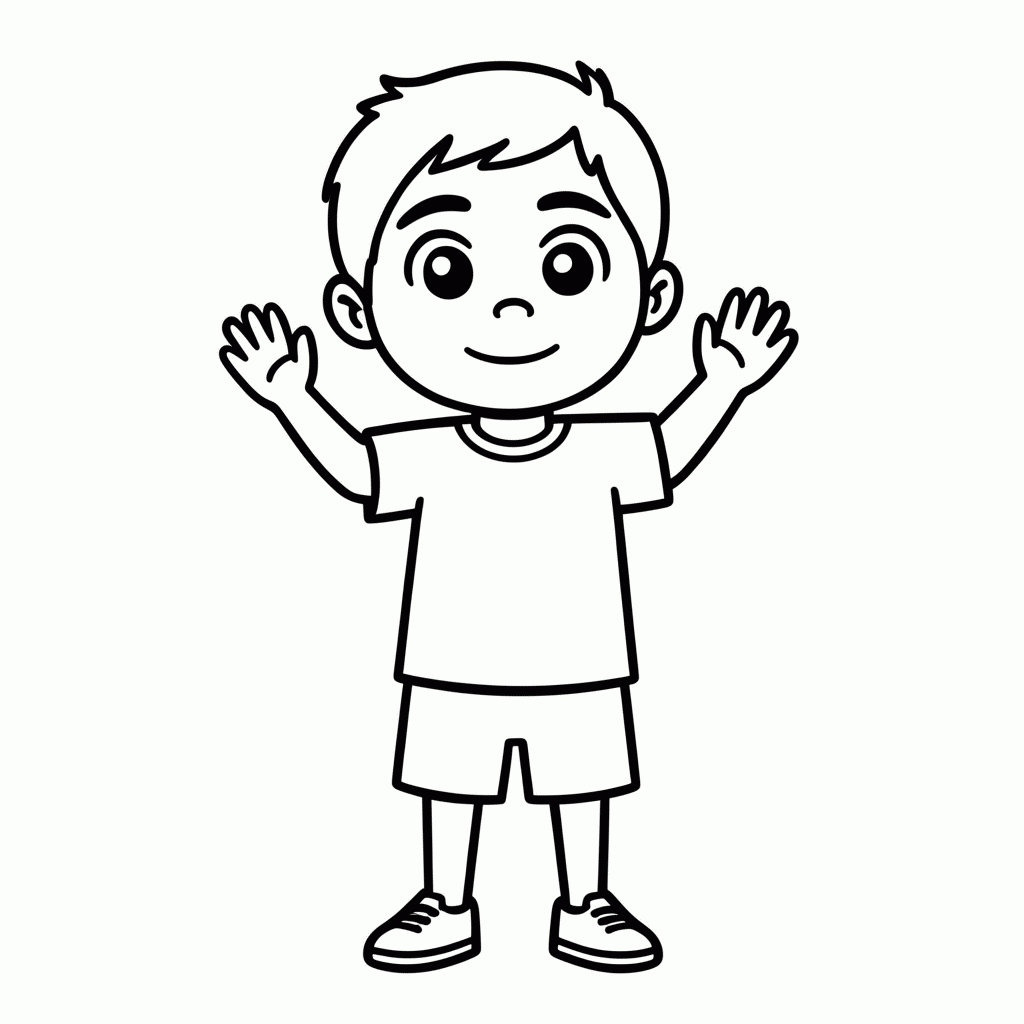 Desenho de Quinzinho Amigo para colorir e imprimir grátis em folha A4