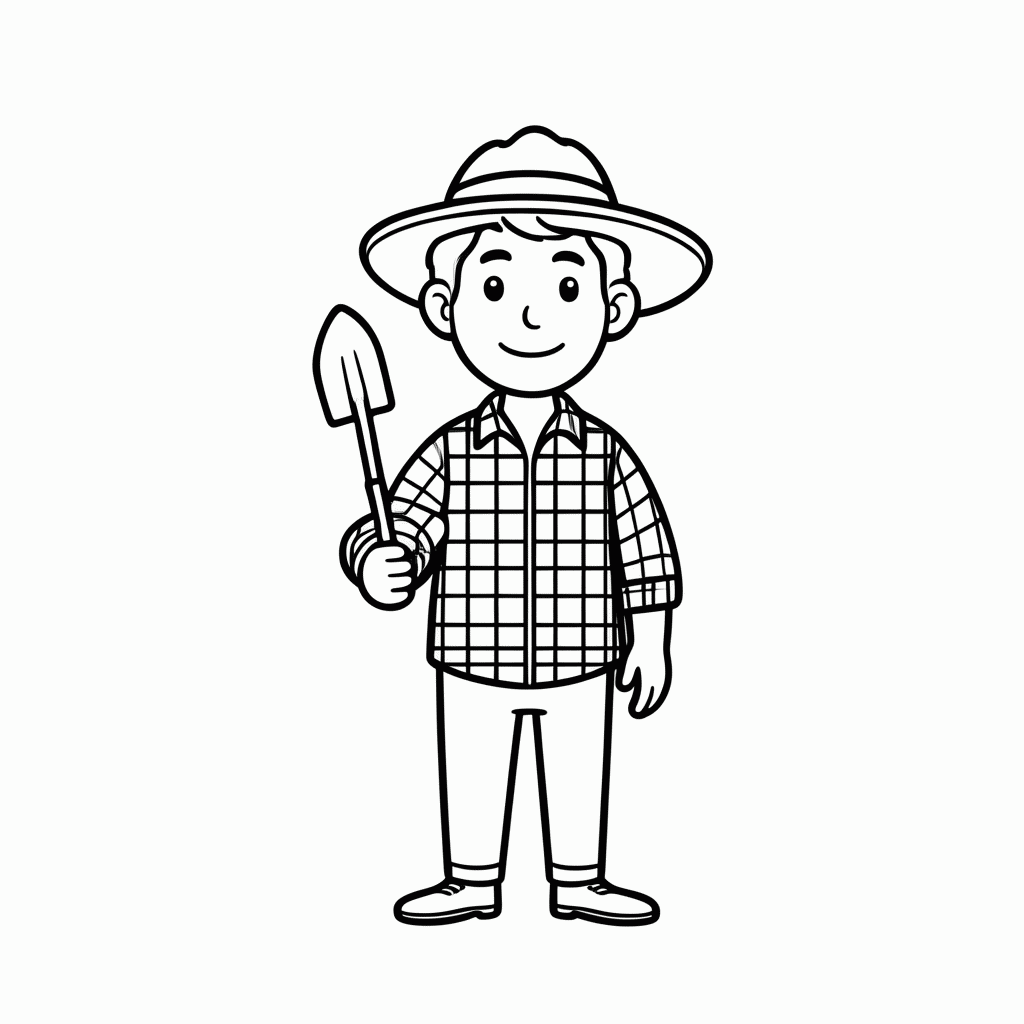Desenho de Ze Da Roca para colorir e imprimir grátis em folha A4