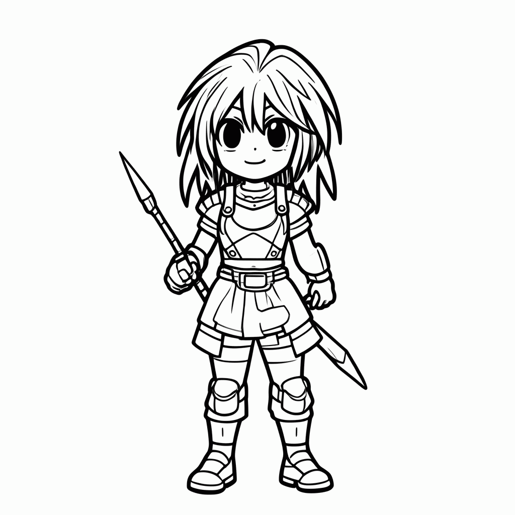 Desenho de Clarisse La Rue para colorir e imprimir grátis em folha A4