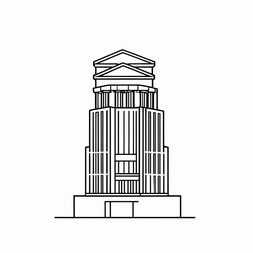 Desenho de Olimpo No Predio para colorir e imprimir grátis em folha A4