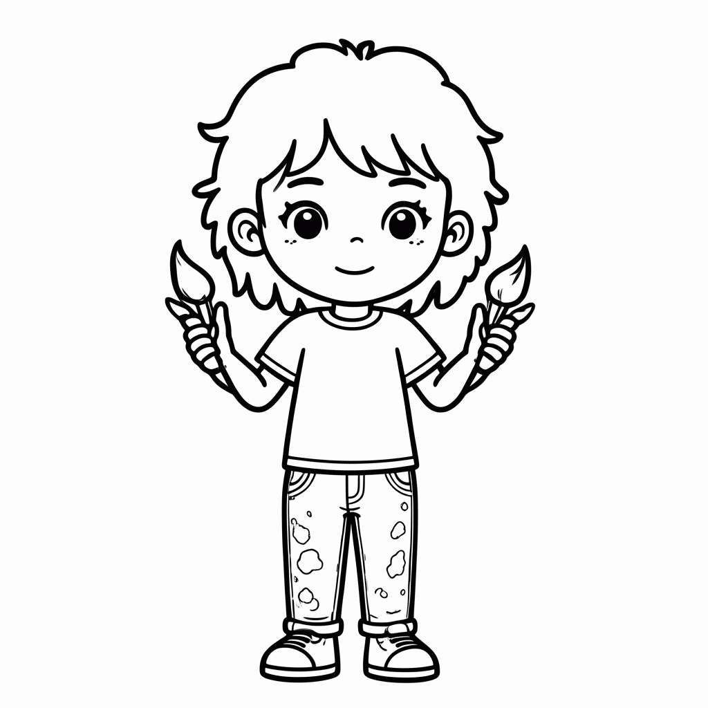 Desenho de Rachel Elizabeth Dare para colorir e imprimir grátis em folha A4