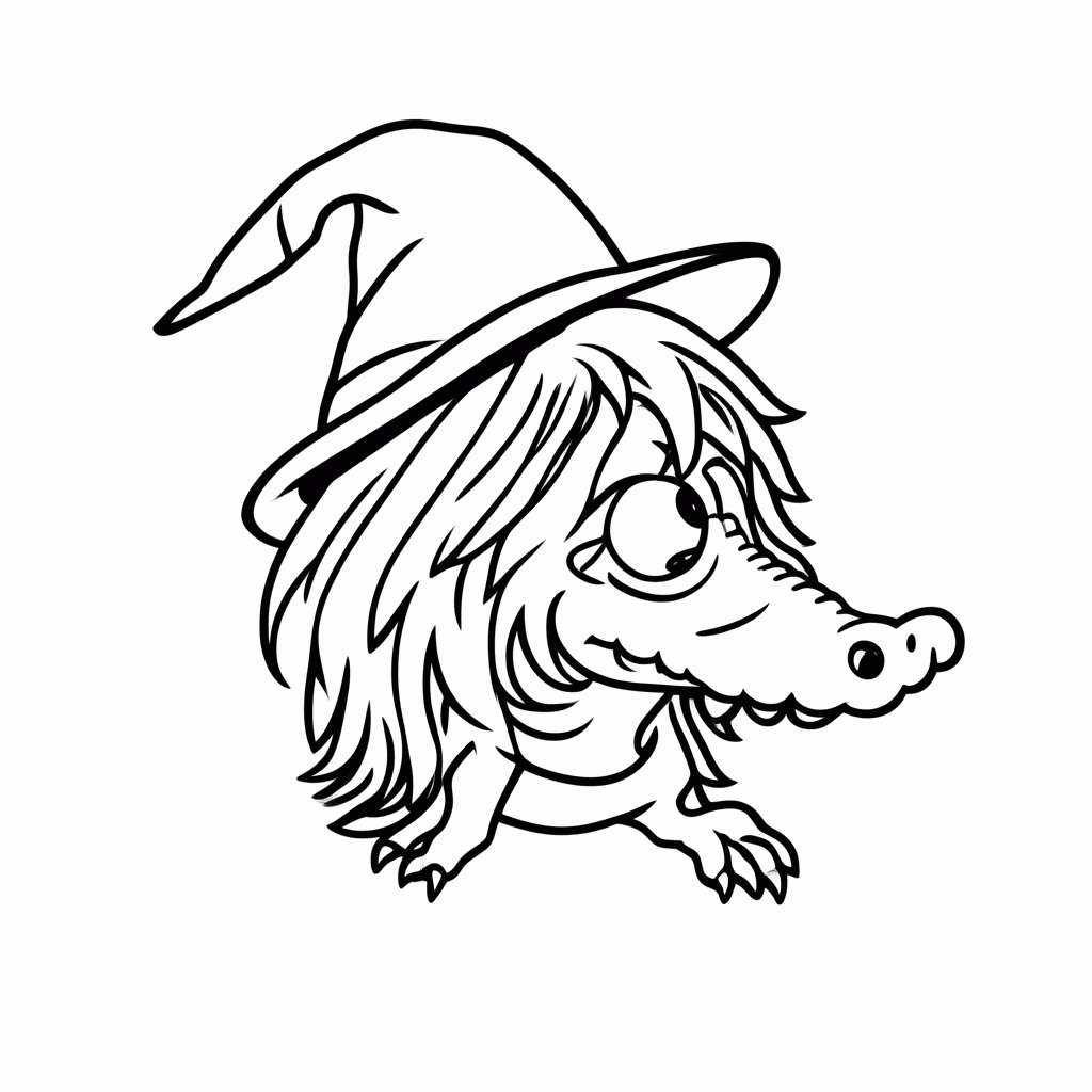 Desenho de Cuca Cabelos Vermelhos para colorir e imprimir grátis em folha A4