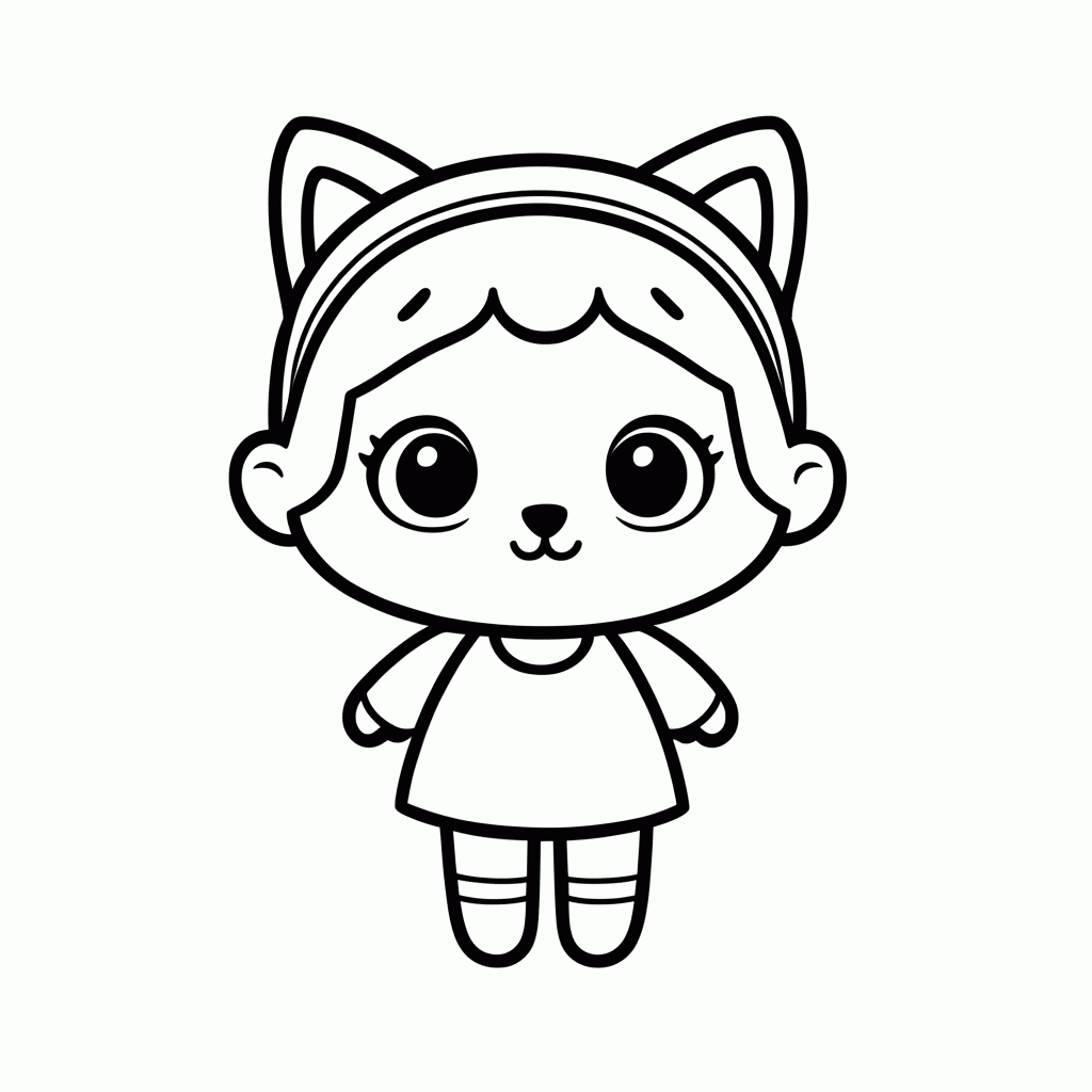 Desenho de Lol Baby Cat para colorir e imprimir grátis em folha A4