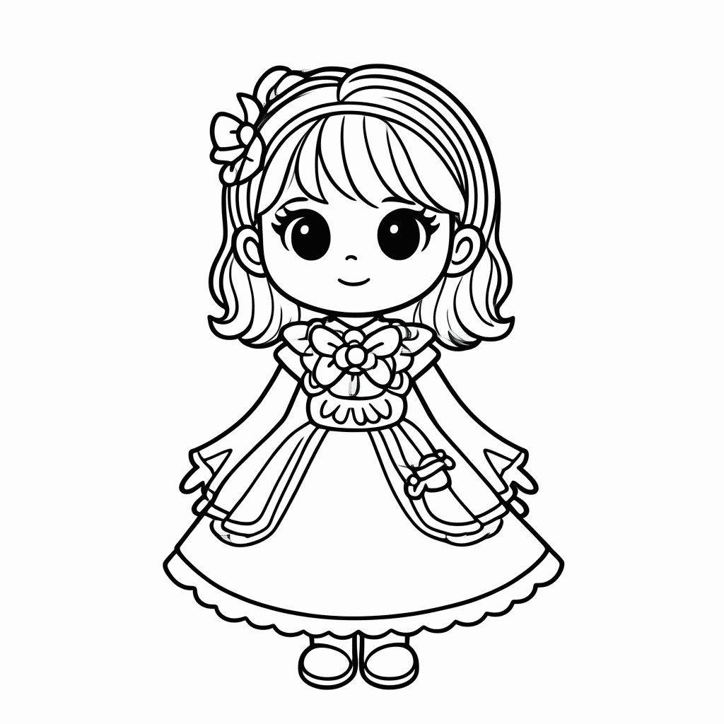 Desenho de Lol Fancy para colorir e imprimir grátis em folha A4