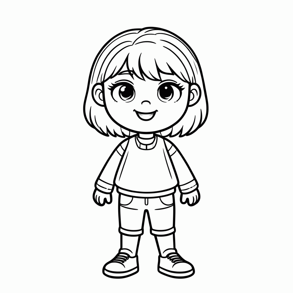 Desenho de Lol Fashionista para colorir e imprimir grátis em folha A4
