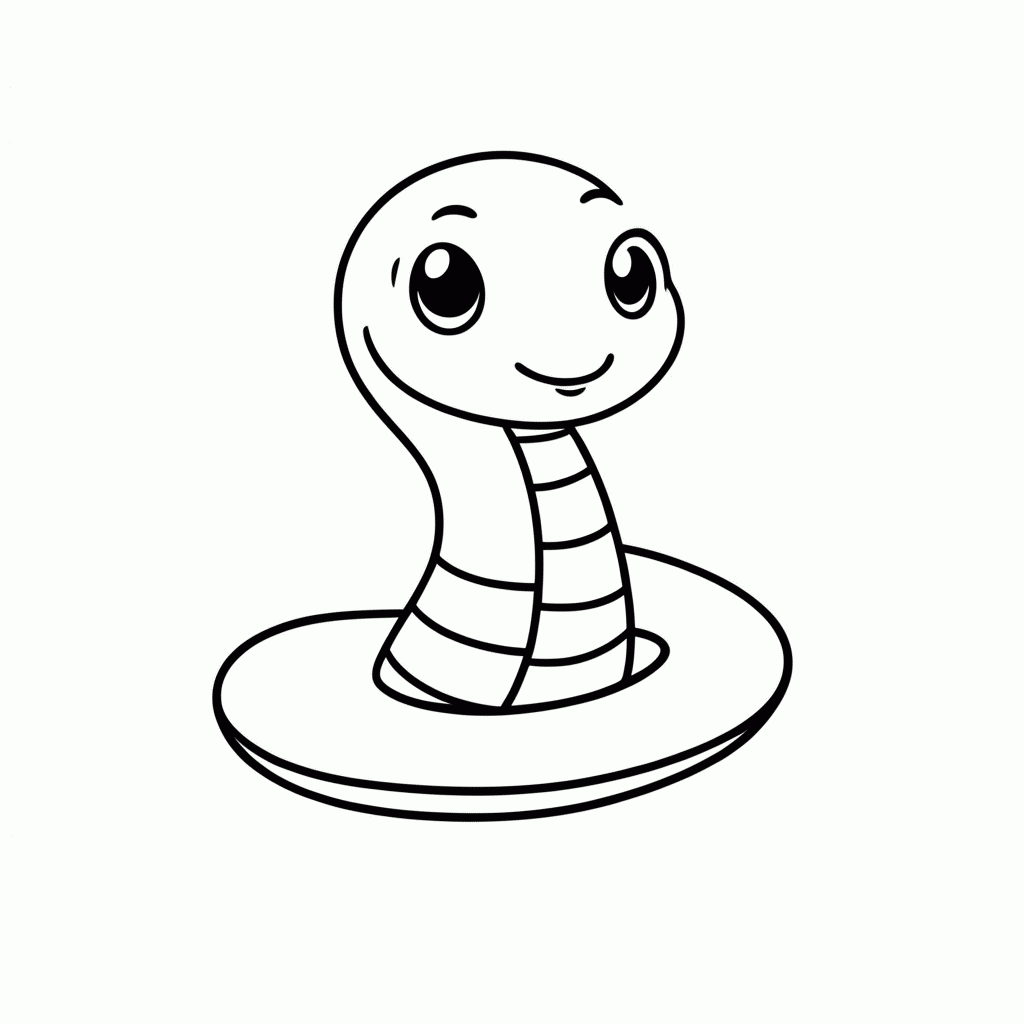 Desenho de Lol Pet Cobra para colorir e imprimir grátis em folha A4