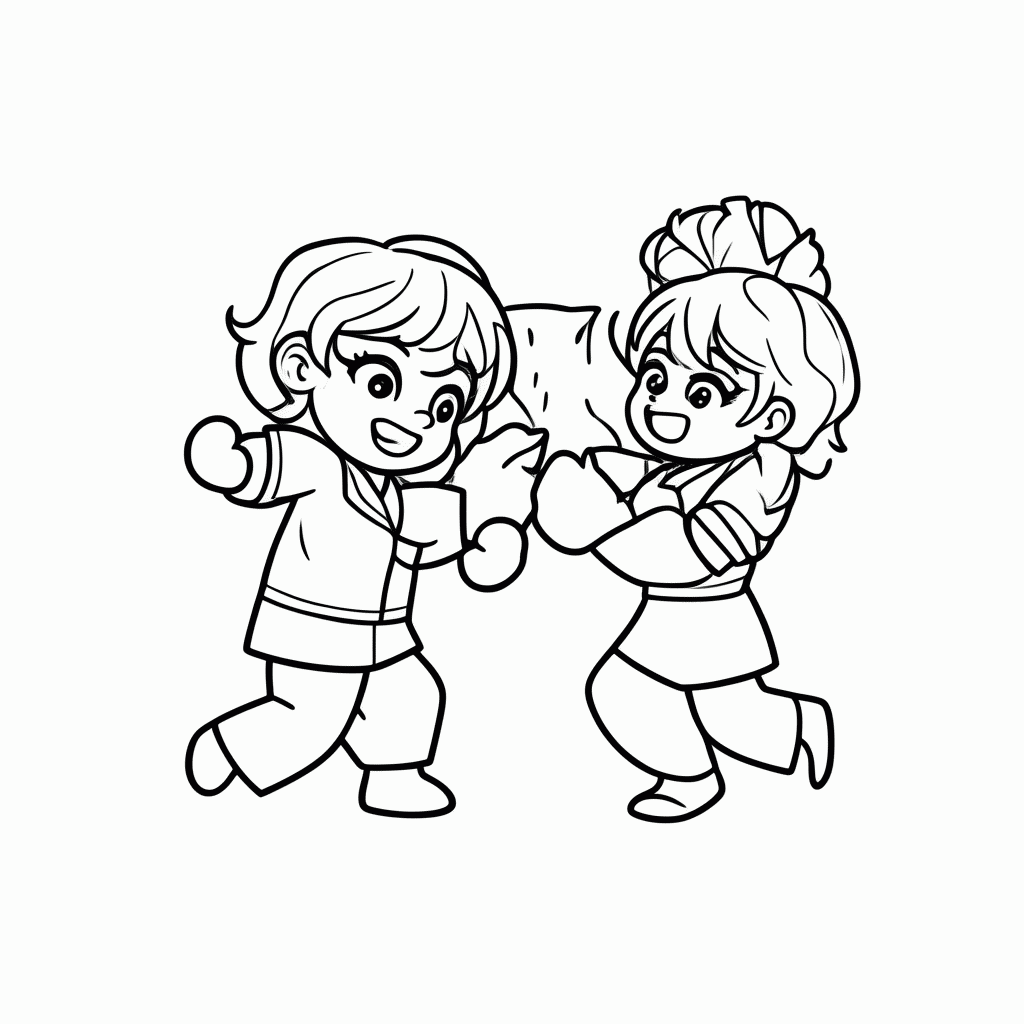 Desenho de Lol Pijama Party para colorir e imprimir grátis em folha A4