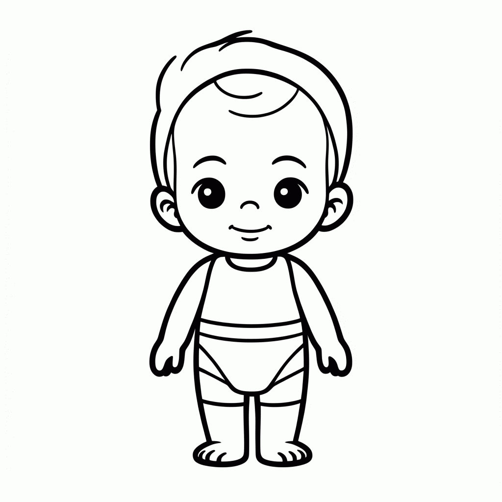 Desenho de Lol Tots Bebe para colorir e imprimir grátis em folha A4
