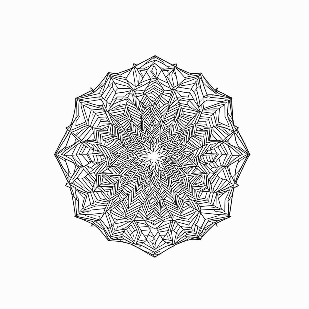 Desenho de Mandala Antiestresse Nível 19 para colorir e imprimir grátis em folha A4