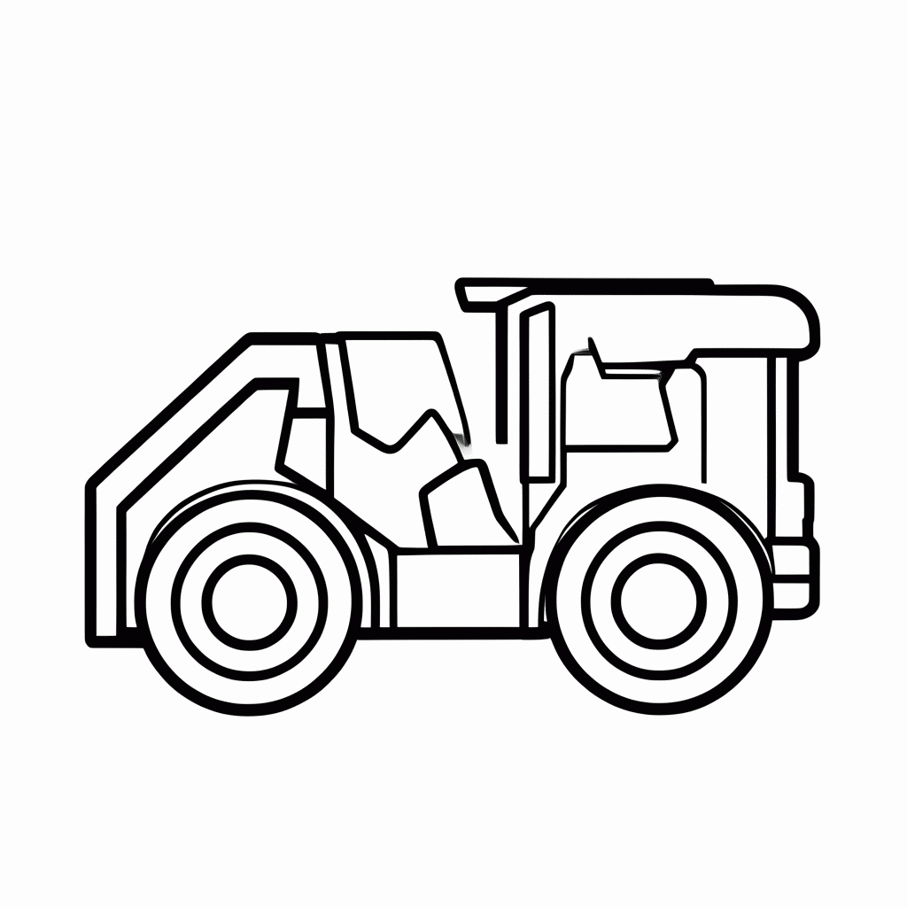 Desenho de Caminhao Coleta para colorir e imprimir grátis em folha A4