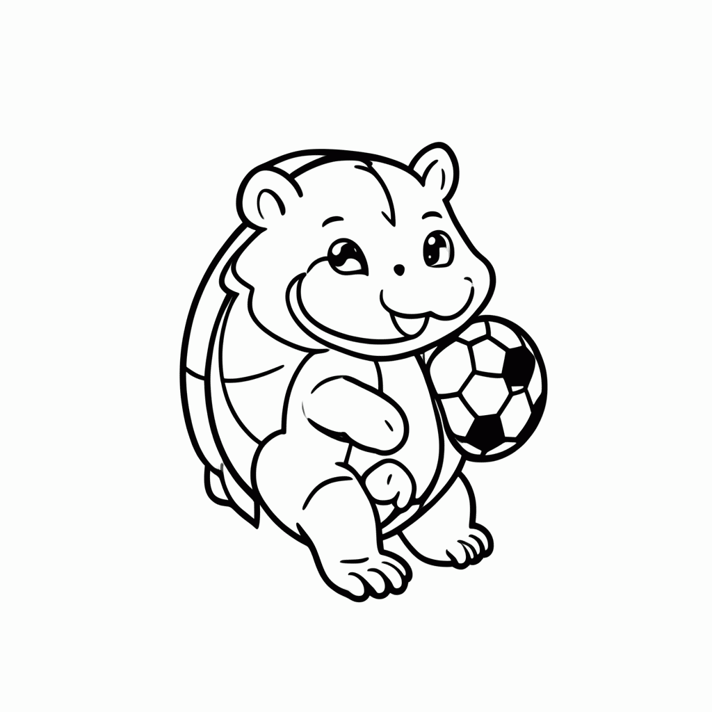 Desenho de Fuleco (Copa 2014) para colorir e imprimir grátis em folha A4