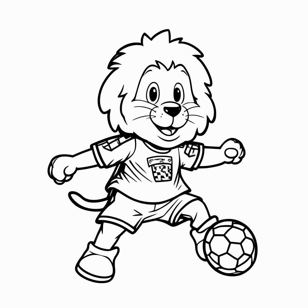 Desenho de Willie (Copa 1966) para colorir e imprimir grátis em folha A4